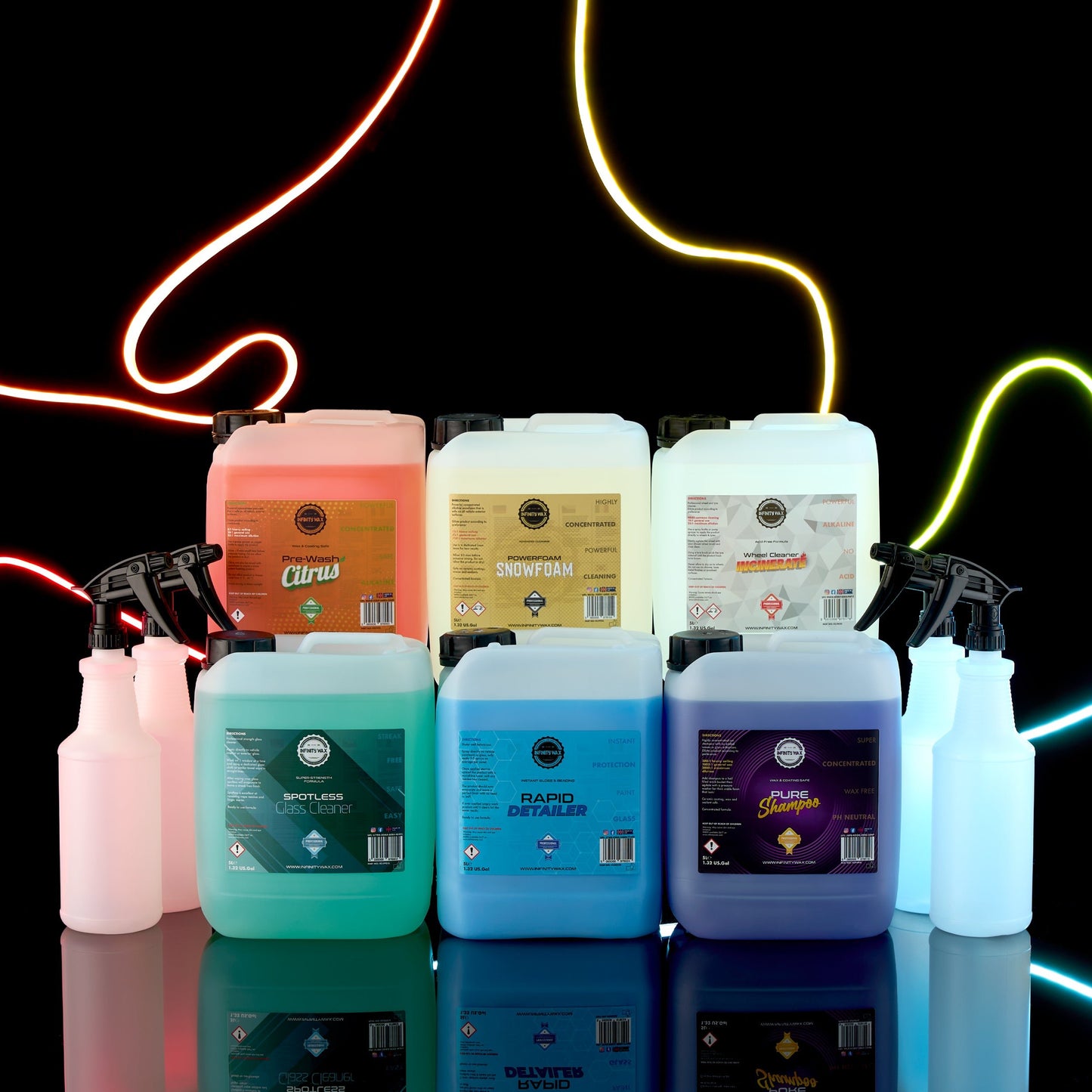 5L Car Detailing Mega Bundle Exterior With FREE Bottles - Infinity Wax