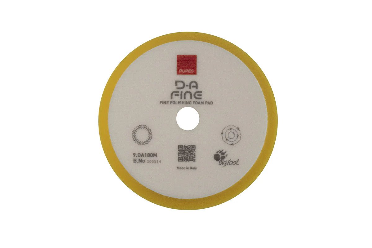 Rupes DA Fine High Performance Foam Pad Yellow (Various Sizes) - Infinity Wax