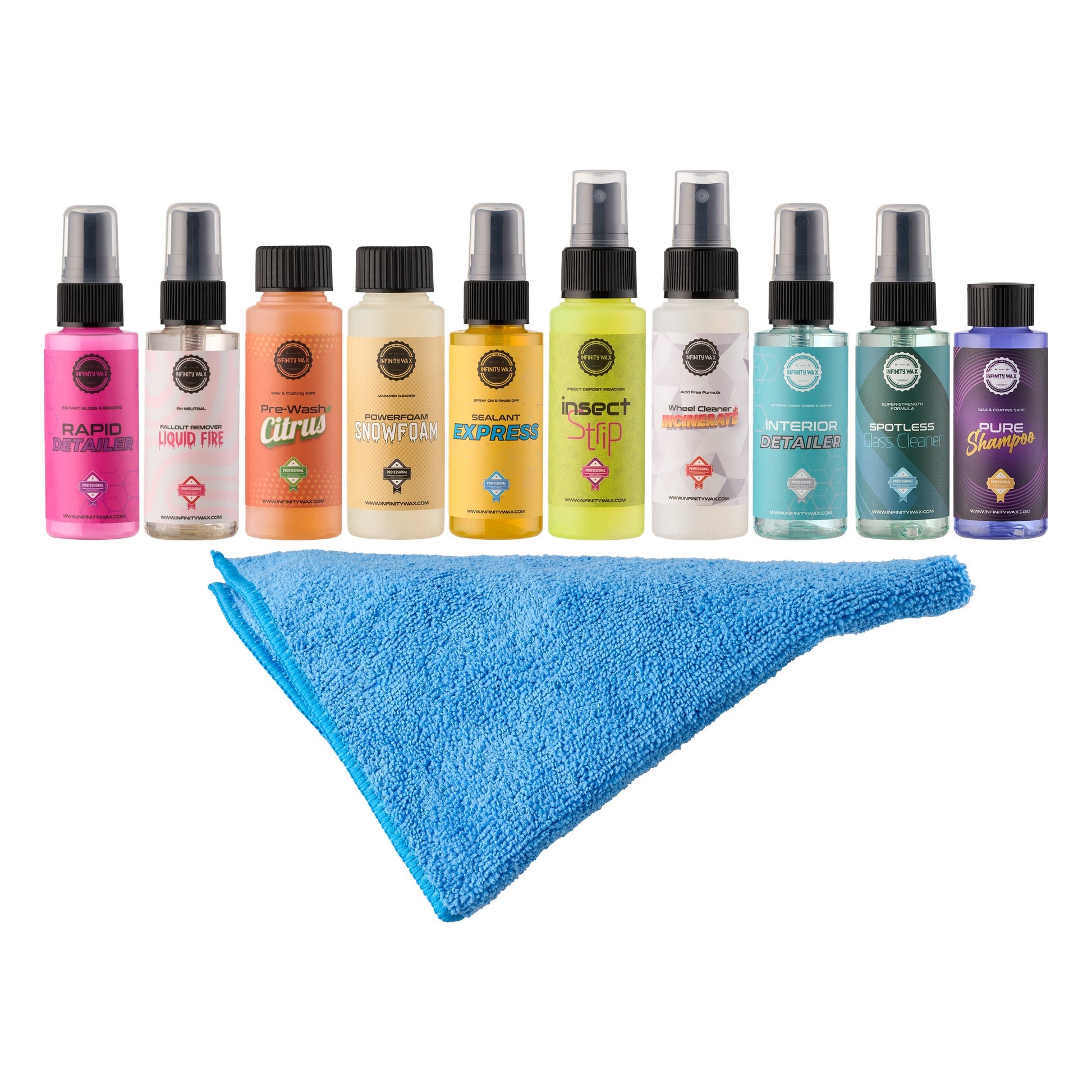 10 Piece Car Detailing Sample Box - Infinity Wax