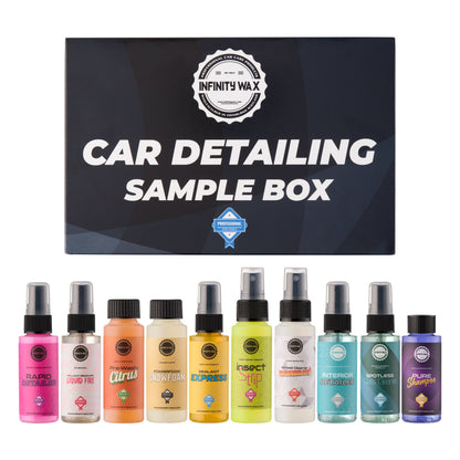 10 Piece Car Detailing Sample Box - Infinity Wax