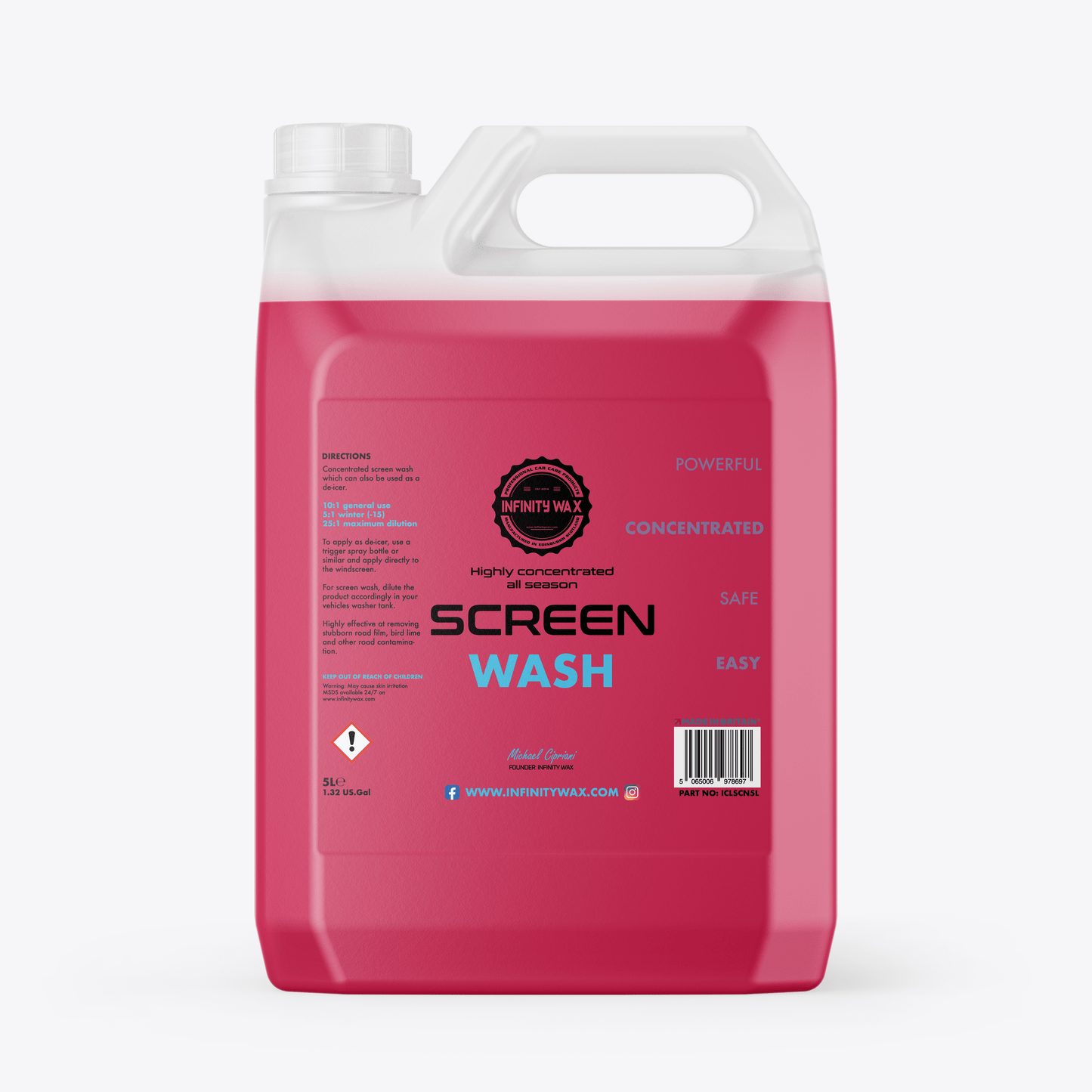 2 In 1 Screen Wash and De - icer Concentrate - Infinity Wax