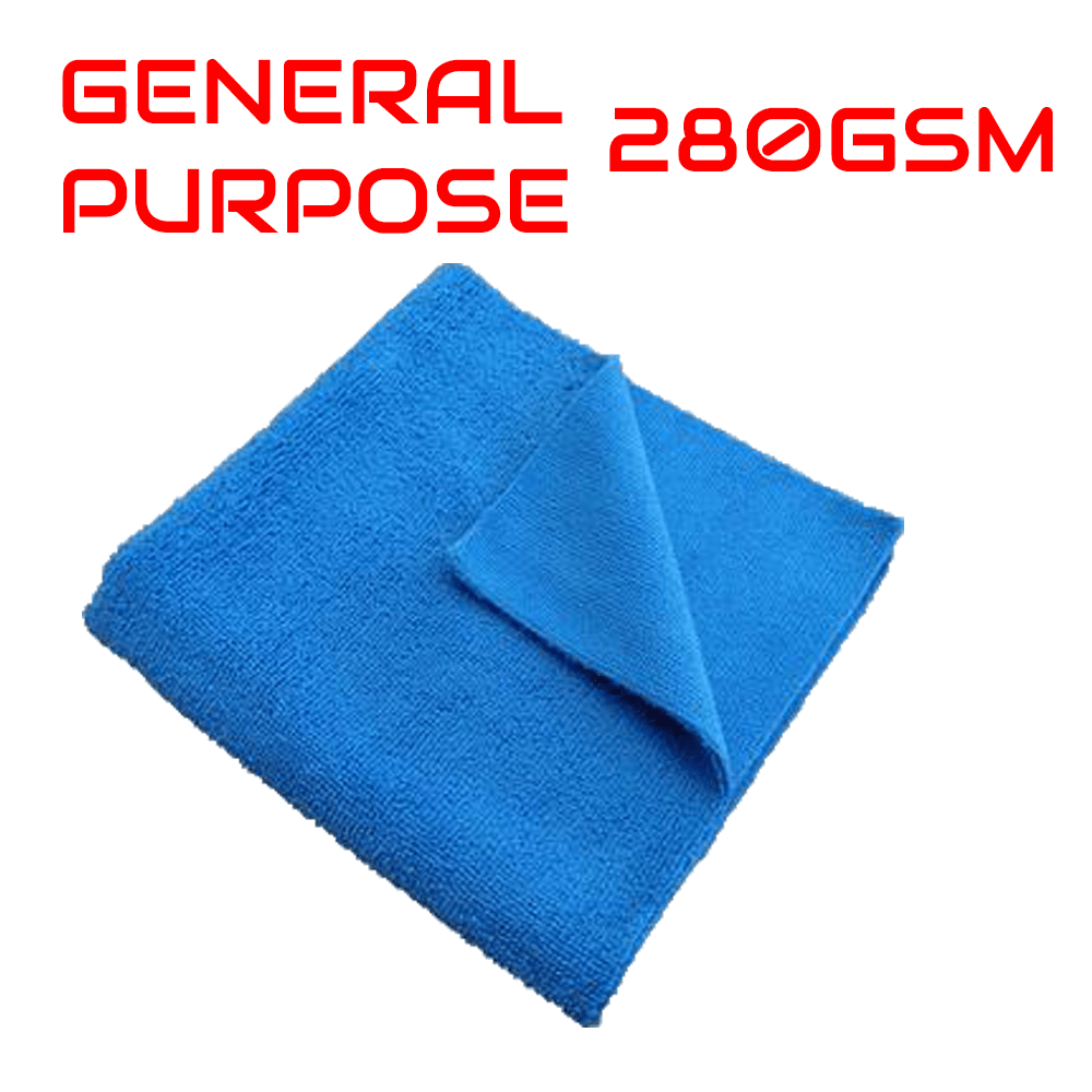 280gsm General Purpose Edgeless Microfibre Towel - Infinity Wax