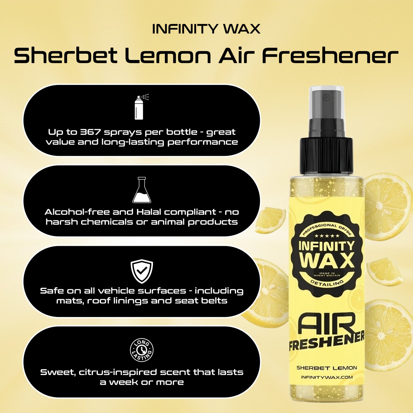 Sherbet Lemon Spray Air Freshener 250ml