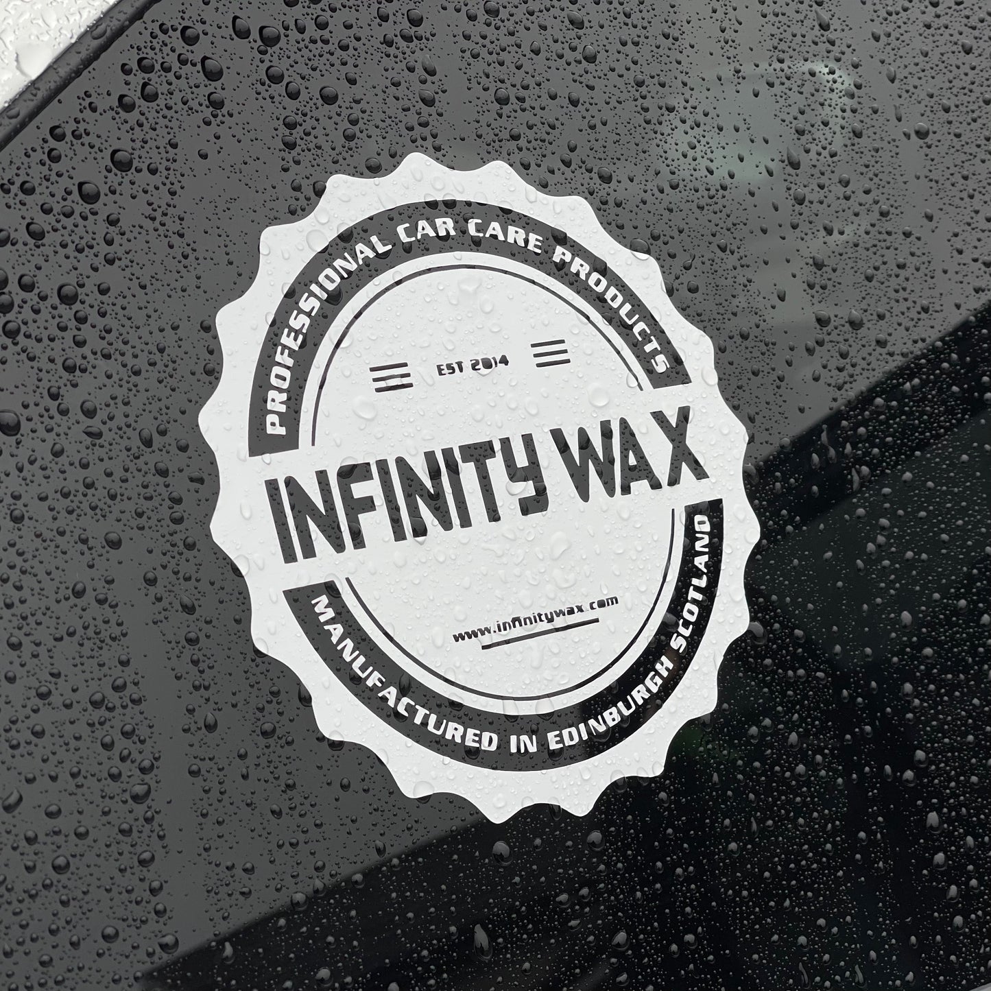Infinity Wax Cut Vinyl Window Sticker - Infinity Wax