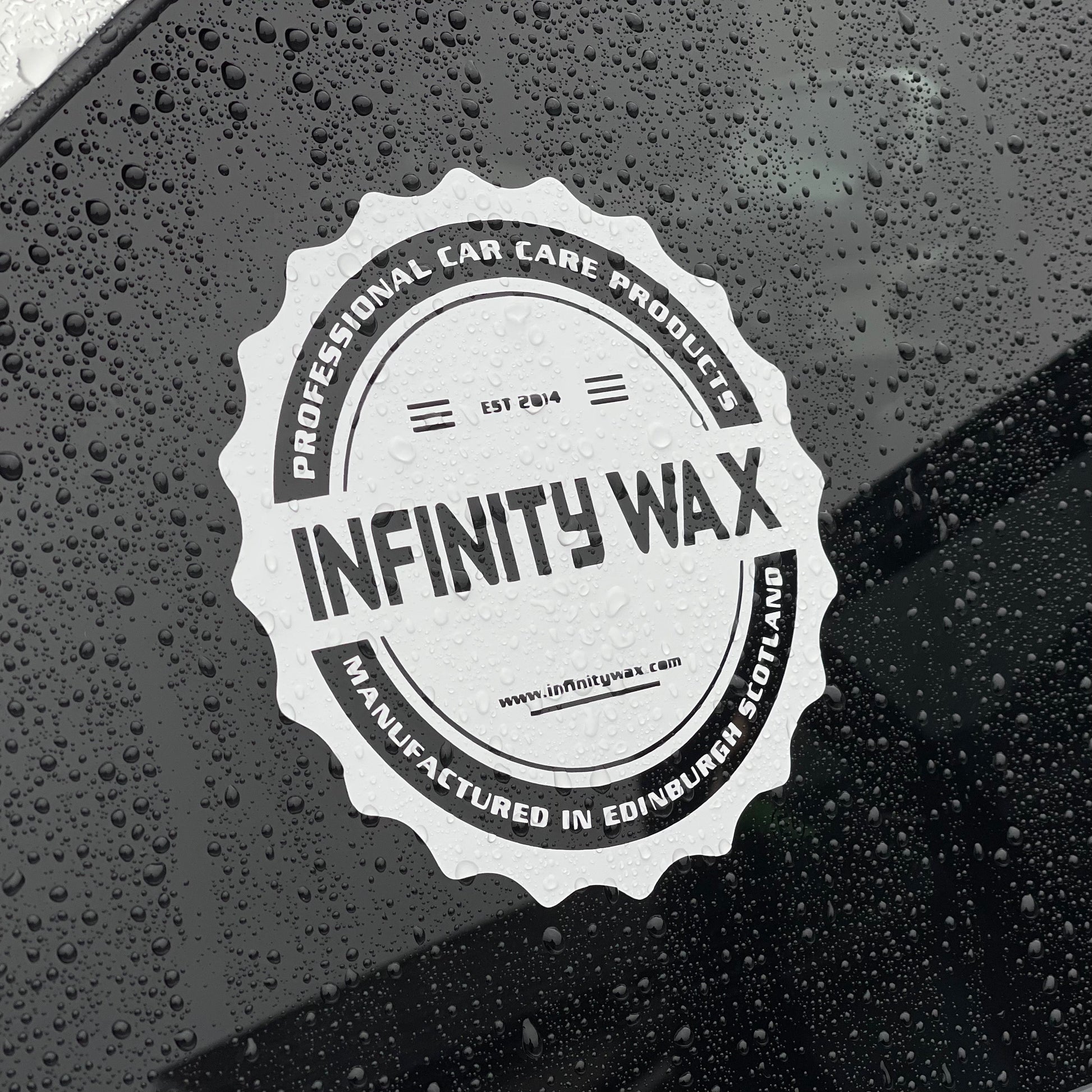 Infinity Wax Cut Vinyl Window Sticker - Infinity Wax