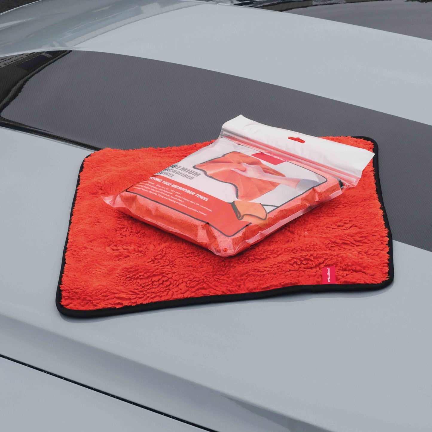 Maxshine Orange 1000GSM Microfibre Drying Towel - Infinity Wax