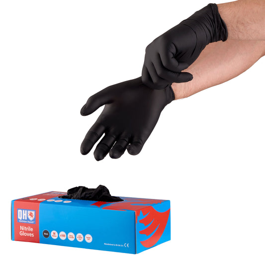 Quinton Hazell Black Nitrile Disposable Gloves (100 Pack) - Infinity Wax