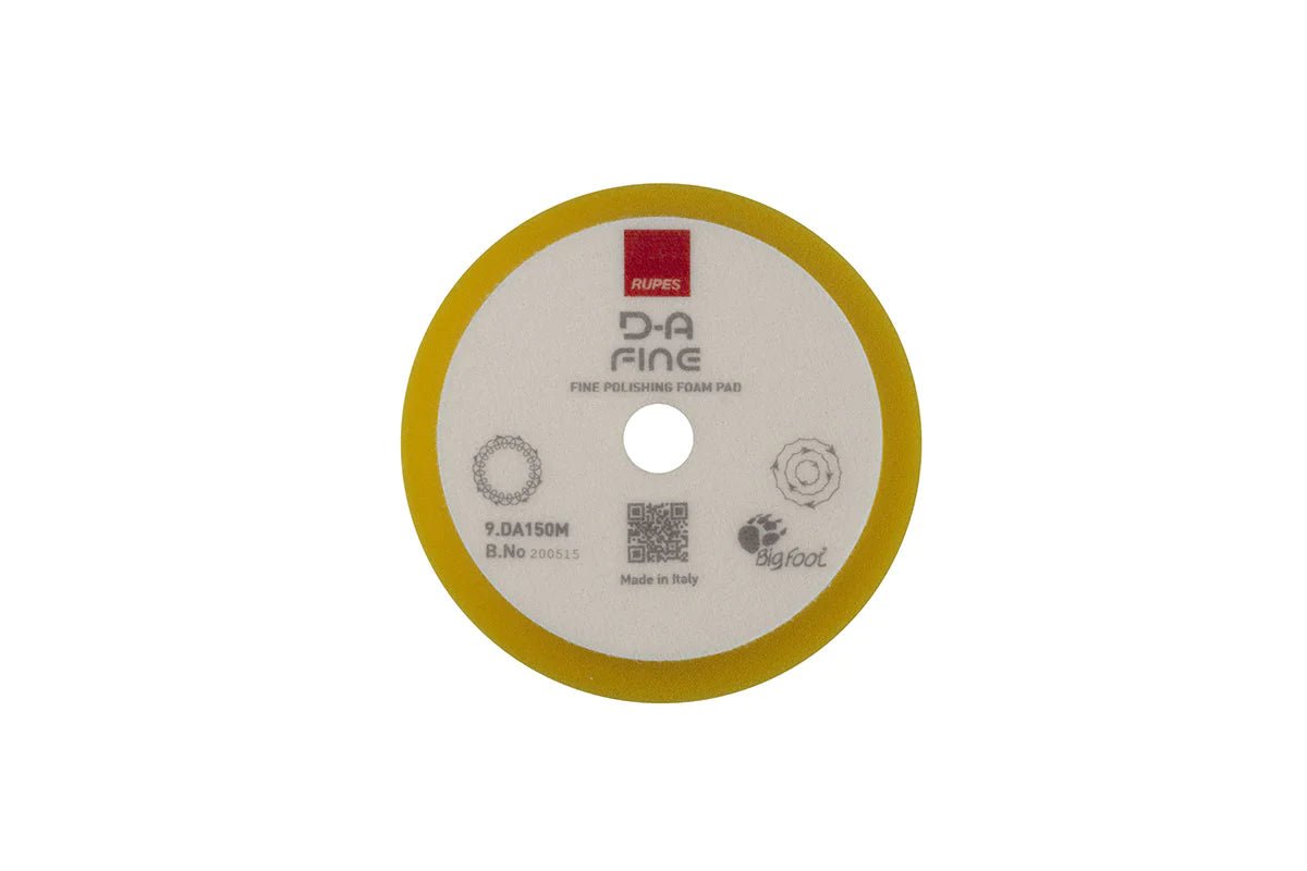 Rupes DA Fine High Performance Foam Pad Yellow (Various Sizes) - Infinity Wax